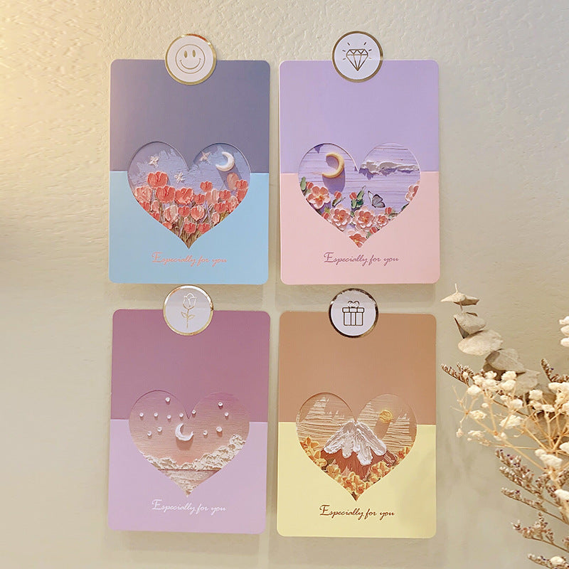 Wholesale of 10pcs/pack Mother's Day Love Paper Greeting Cards